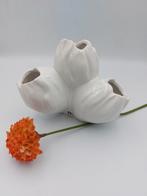 Serax koraal bloemvaasje met 4 gaten, Ophalen of Verzenden, Wit, Aardewerk of Porselein, Minder dan 50 cm