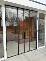Stalen deuren met glas, Doe-het-zelf en Verbouw, Deuren en Horren, Ophalen, Gebruikt, 80 tot 100 cm, 215 cm of meer