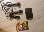 Karaoke Set met Microfoons en DVD, Ophalen of Verzenden, Gebruikt, Complete set