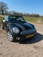 Mini Cabrio 1.6 120pk 2010 Zwart, Auto's, Zwart, Cabriolet, 4 stoelen, Handgeschakeld