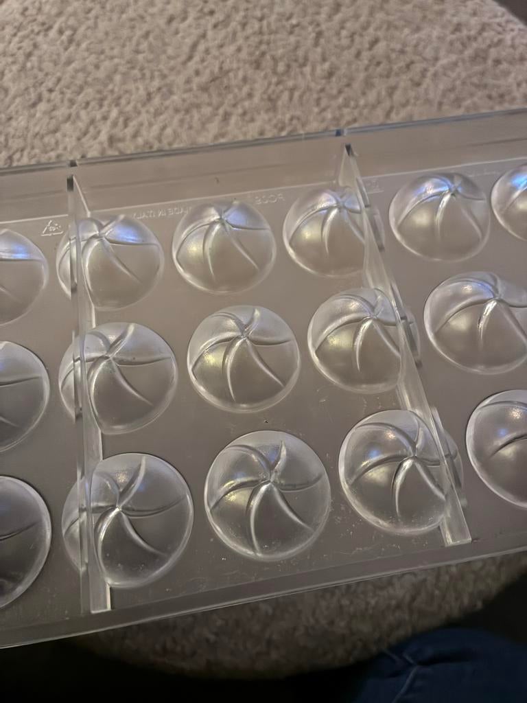 Bonbonmal chocolade rond twist zo goed als nieuw, Overige typen, Kunststof, Ophalen of Verzenden, Zo goed als nieuw