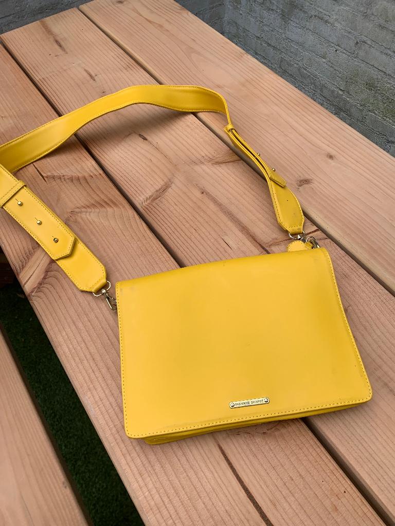 Tas Fabienne Chapot - geel, Ophalen, Zo goed als nieuw, Geel, Schoudertasje