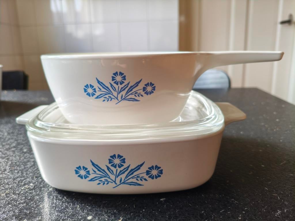 Corning Ware  schalen oven en magnetronbestendig, Ophalen of Verzenden, Glas, Overige stijlen, Schaal of Schalen