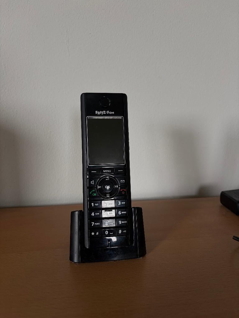 FritzFon Dect zwart telefoon, Ophalen, Zo goed als nieuw, 1 handset