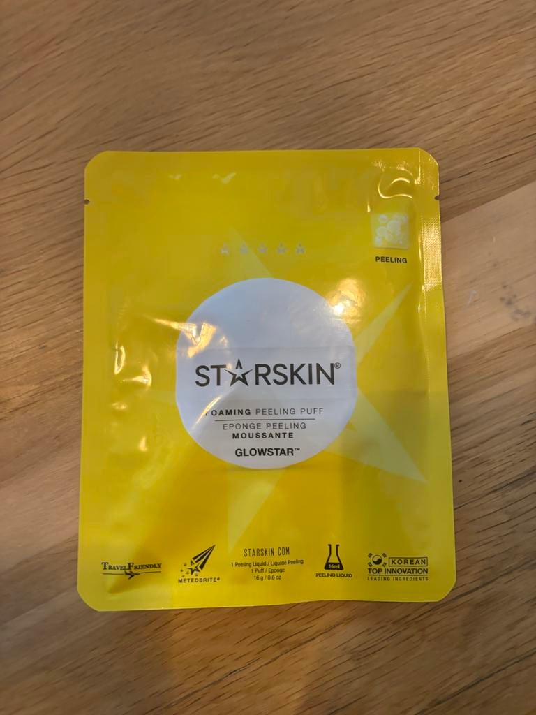 Starskin Foaming Peeling Puff Glowstar nieuw, Ophalen of Verzenden, Nieuw, Gehele gezicht, Reiniging