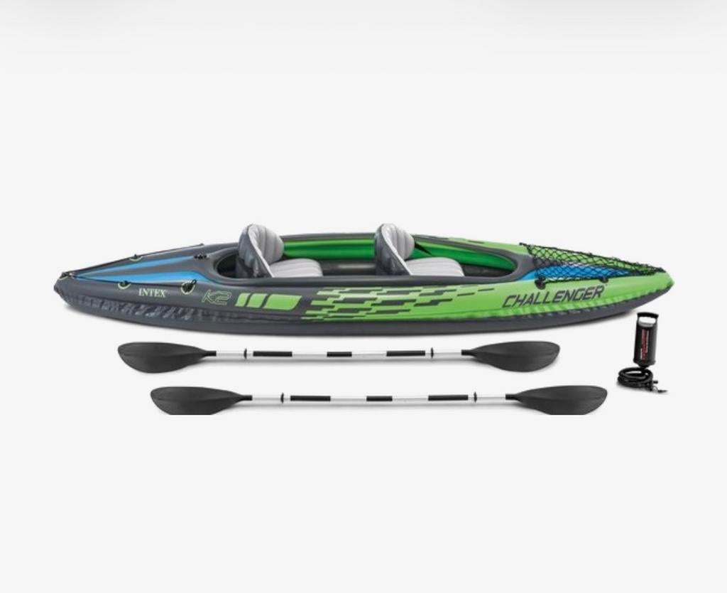 Intex Challenger K2 Opblaasbare Kajak - 2-persoons, Ophalen, Opblaasbaar, Nieuw, 2-persoons