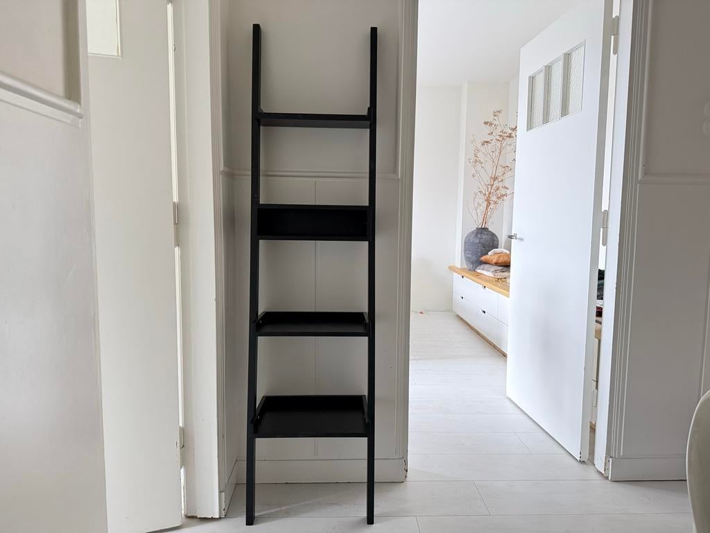 Home Delight Leunkast Eiken zwart 184x47x32cm, Ophalen, Met plank(en), Minder dan 50 cm, Gebruikt