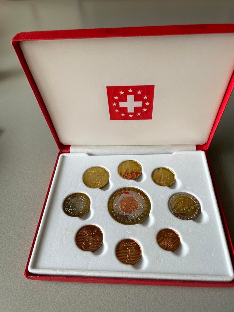 Te koop Probe Euro set Zwitserland zeldzaam, Postzegels en Munten, Munten | Europa | Euromunten, Ophalen of Verzenden, Overige landen