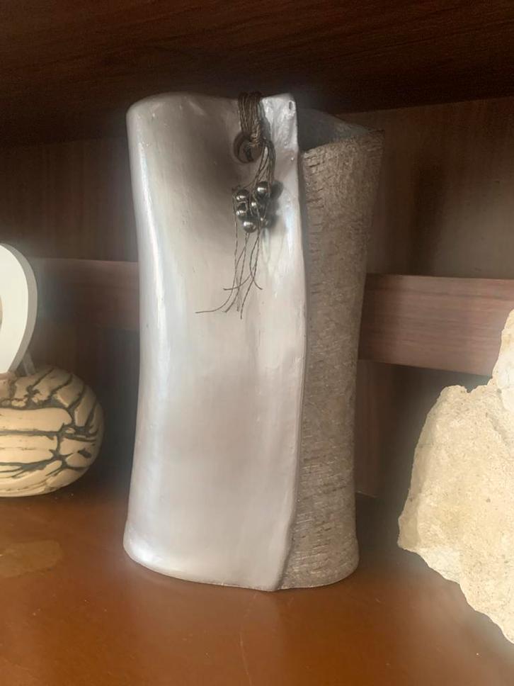 Unieke decoratieve vaas, handgemaakt, Huis en Inrichting, Woonaccessoires | Vazen, Zo goed als nieuw, Overige kleuren, Minder dan 50 cm