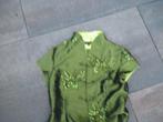 BLOUSE CHINEES maat L groen nieuw elegant vlinderdecoratie, Tang Dynesty Costume, Nieuw, Groen, Ophalen