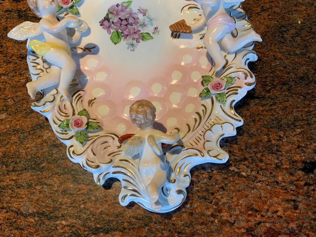 Wolk Saksisch Dresden porselein met engelen, Verzenden