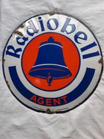 emaille bord bordje bell radiomerk 1938 vooroorlogs, Ophalen of Verzenden