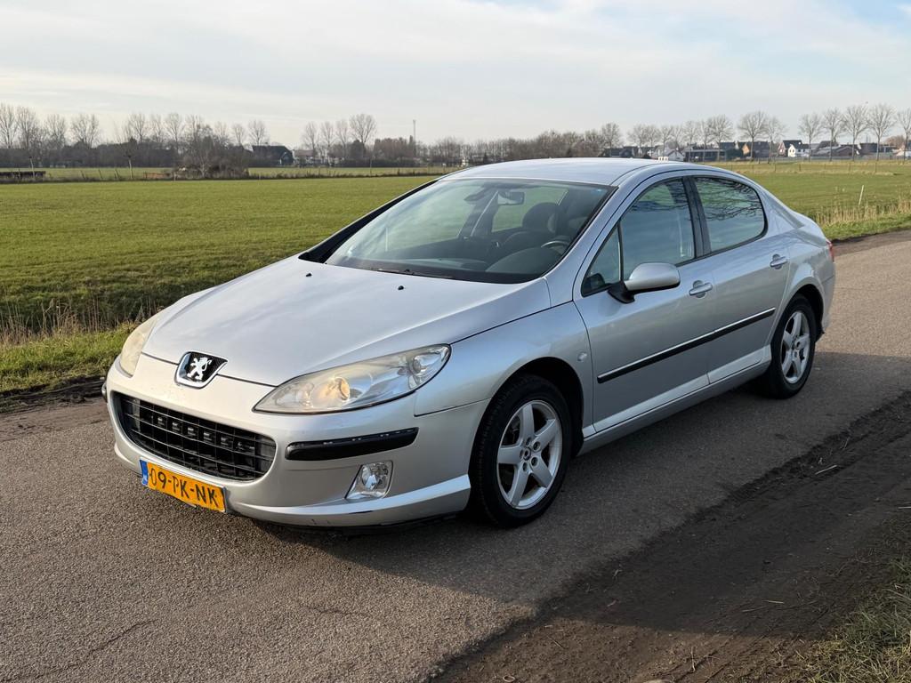 Peugeot 407 2.0-16V XT AUT APK 06-2026 Airco NAP, Auto's, Gebruikt, 4 cilinders, Grijs, Sedan