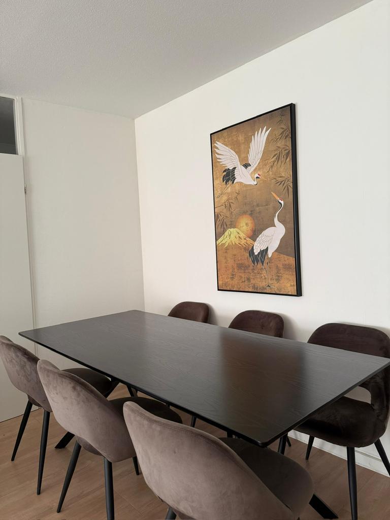 Eettafel rechthoek, Huis en Inrichting, Tafels | Eettafels, Ophalen, 200 cm of meer, 50 tot 100 cm, Zo goed als nieuw