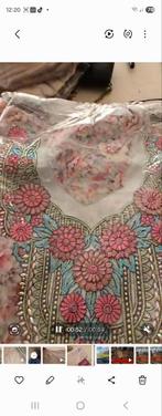 Feest jurk stof, Ophalen of Verzenden, Zo goed als nieuw, Roze, Onder de knie