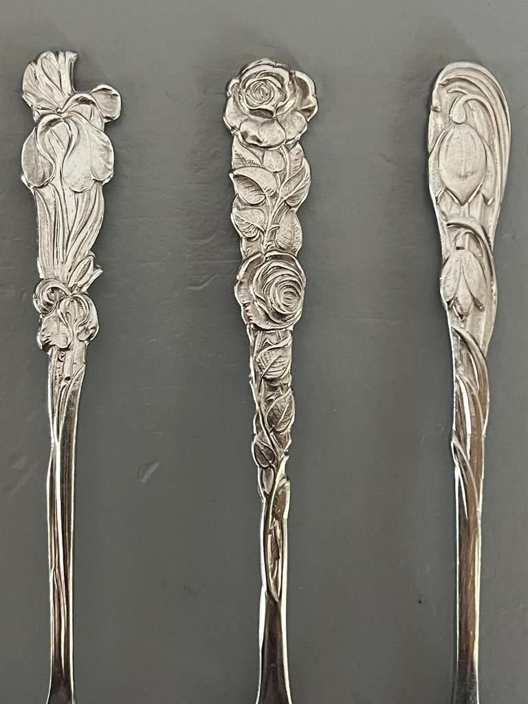 Vintage bloemen lepeltjes., Ophalen of Verzenden