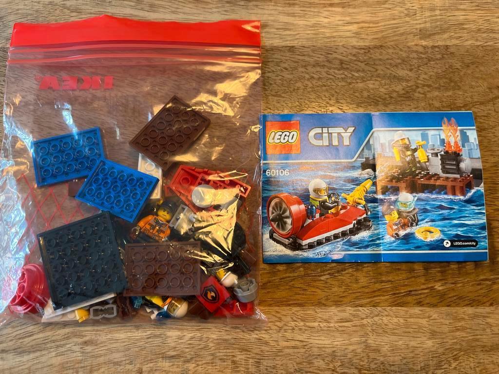 Lego City 60106 Brandweer Starter Set met extra onderdelen, Ophalen, Gebruikt, Complete set, Lego