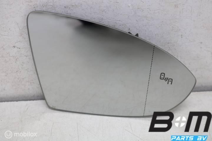 Spiegelglas rechts RHD VW Golf 7 5drs FL 5G0857521N, Auto-onderdelen, Spiegels, Gebruikt
