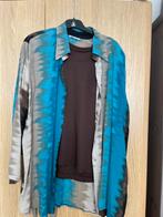 Mooie dames blouse 2 delig maat 5, Kleding | Dames, Ophalen of Verzenden, Zo goed als nieuw, Bruin