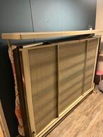 Opklapbed 120x200 met matras en dekbed, Ophalen, Gebruikt, Beige, Twijfelaar