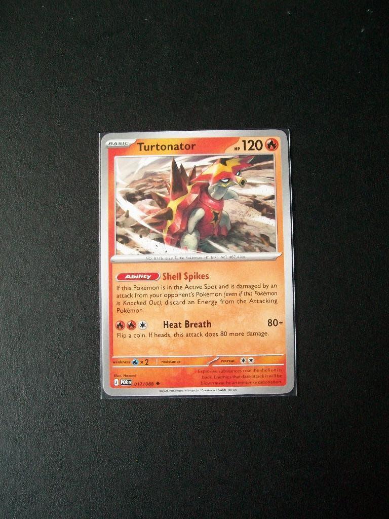 1388. Nieuwe Pokemon Kaart TURTONATOR HP 120 (017/088), Verzenden, Nieuw, Losse kaart