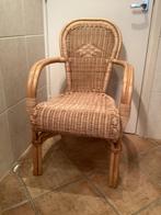 rieten stoel, Ophalen, Gebruikt, Bruin, Eén