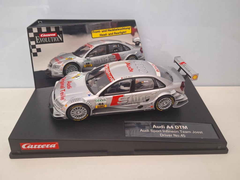 Carrera Evolution Audi A4 DTM Met licht Team Joest 27245, Racebaan, Carrera, Ophalen of Verzenden, Zo goed als nieuw