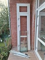 Kunststof buitendeur met 3 ramen, dubbel glas, Ophalen