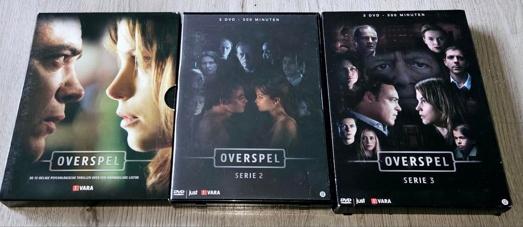 Overspel - Serie 1, 2 en 3 * 9 DVDs - Complete Serie, Vanaf 12 jaar, Ophalen of Verzenden, Zo goed als nieuw, Boxset