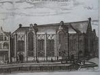 Gravures 4 stuk Lutherse kerk  Nieuwe- Oude- Zuiderkerk 1720, Verzenden