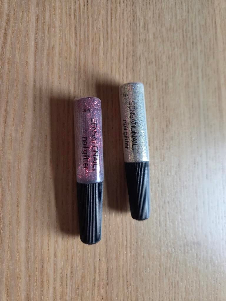 Sensationail glitters voor nagellak of gellak rood en zilver, Ophalen of Verzenden, Zo goed als nieuw, Rood, Handen en Nagels