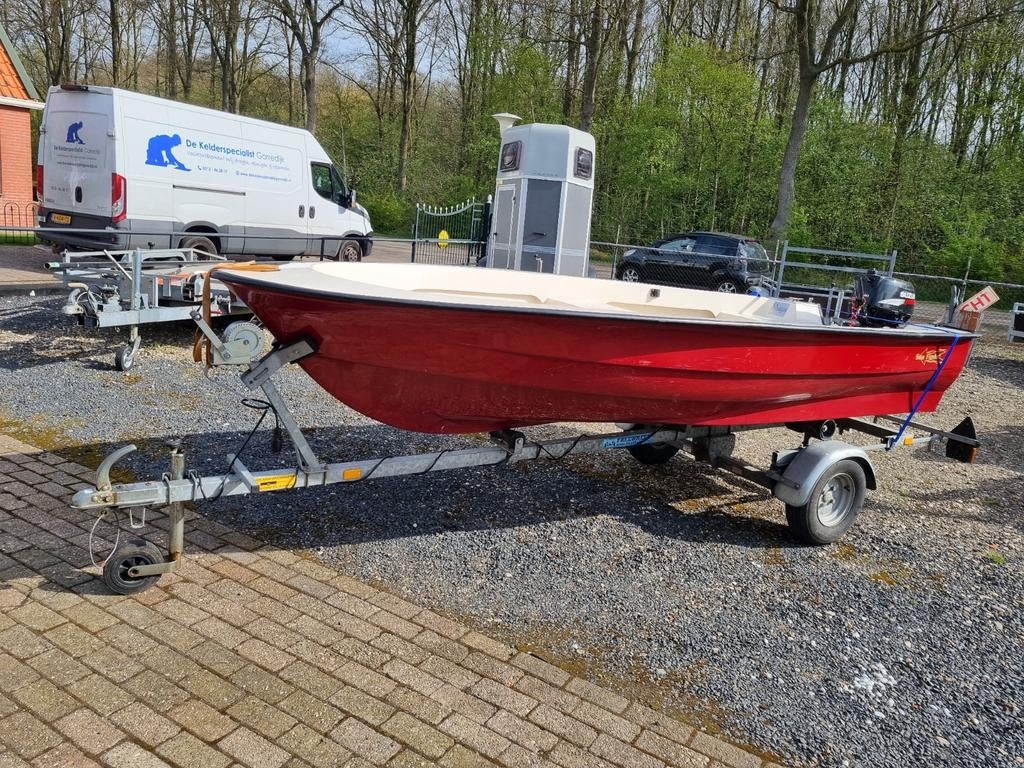 Sea finder t410 boot suzuki 4pk 4-takt, Watersport en Boten, Ophalen, Gebruikt, Minder dan 10 pk, Tot 6 meter