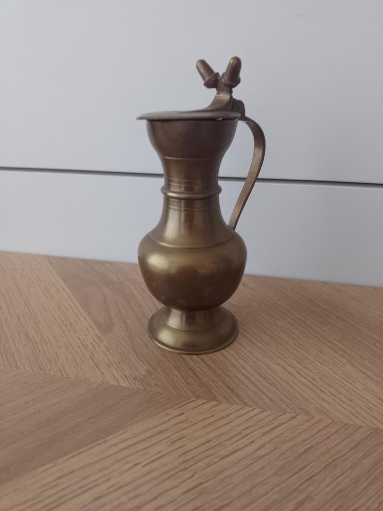 Koper kannetje 16cm hoog, Antiek en Kunst, Antiek | Koper en Brons, Ophalen of Verzenden
