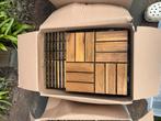 67x IKEA RUNNEN vlonders (6m2) - Terras/Balkon tegels, Ophalen, Zo goed als nieuw, Hout