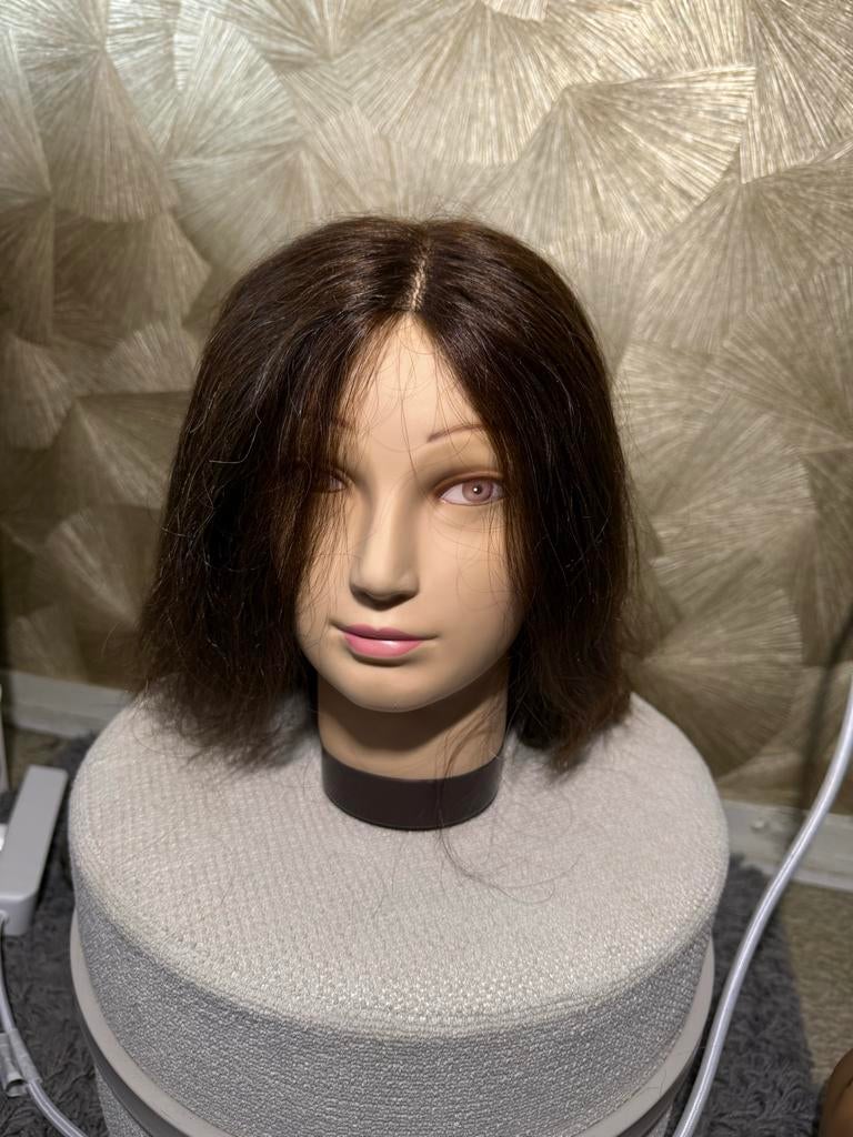 Oefenhoofd knip/kleur - Ideaal voor kappersopleiding, Ophalen of Verzenden, Gebruikt, Pruik of Haarverlenging