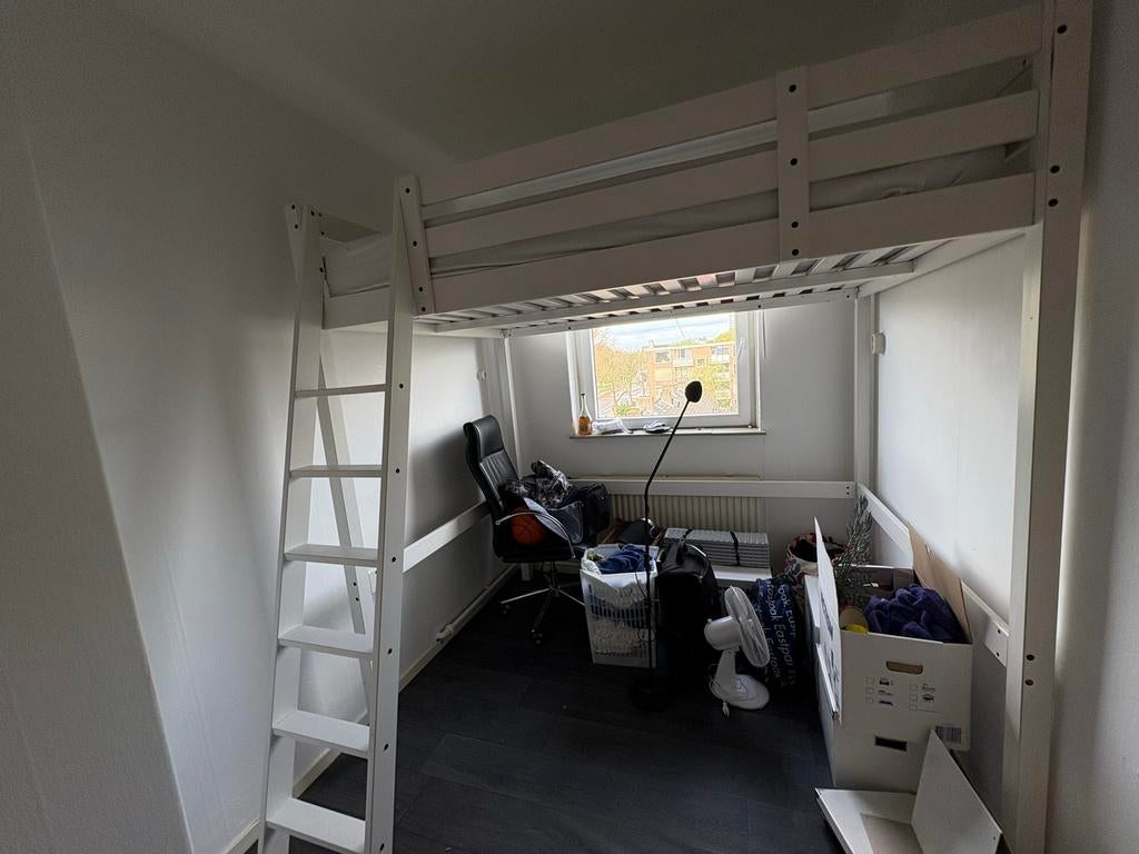 Ikea hoogslaper wit stapelbed tweepersoons, Huis en Inrichting, Slaapkamer | Stapelbedden en Hoogslapers, Ophalen, Gebruikt, Hoogslaper
