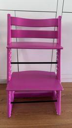 Stokke Tripp Trapp stoel roze, Kinderen en Baby's, Kinderstoelen, Ophalen, Gebruikt, Meegroeistoel, Aanschuifbaar