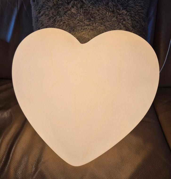 Mr Maria Lamp - Hart  - 42 cm - Dimbaar wit, Huis en Inrichting, Lampen | Tafellampen, Zo goed als nieuw, Minder dan 50 cm, Hout