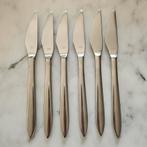 Vintage set van 6 Gero Zilmeta messen boter smeren vlak mes, Ophalen of Verzenden