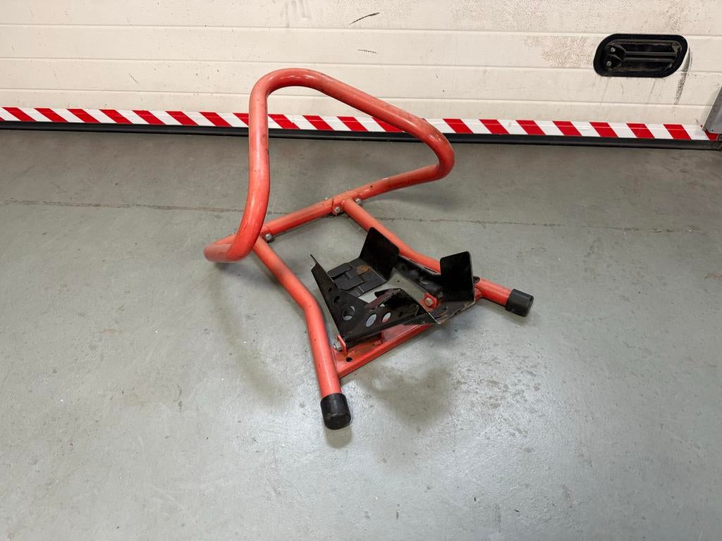 Motor voorwiel steun / paddock stand, Ophalen, Gebruikt