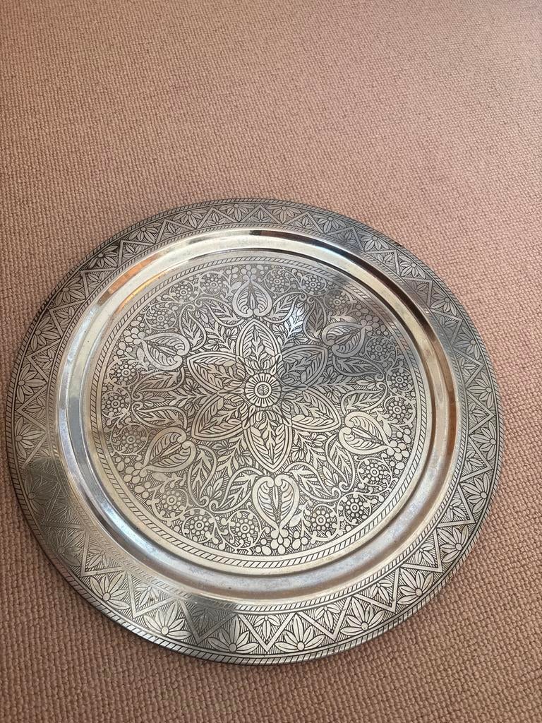 TEAB: Decoratieve schaal met patroon, diameter 40 cm, Huis en Inrichting, Woonaccessoires | Schalen en Manden, Overige materialen