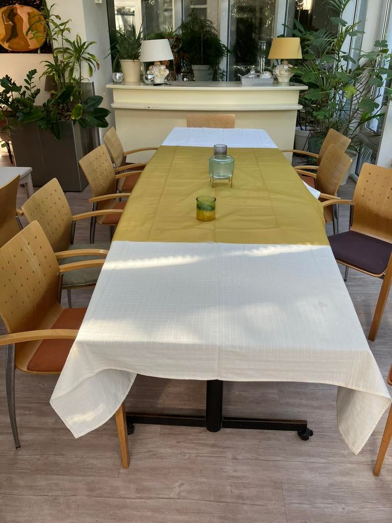 Lange tafel, Huis en Inrichting, Tafels | Eettafels, Overige materialen, Gebruikt, 200 cm of meer, Vijf personen of meer