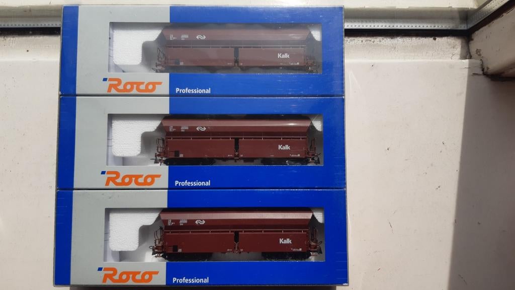 Roco 45978 set met    3x ns kalk, Hobby en Vrije tijd, Modeltreinen | Overige schalen, Overige merken, Gelijkstroom, Wagon, Ophalen of Verzenden