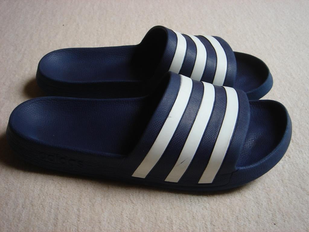 Originele Adidas Adilette AQUA Badslippers mt 10 (44) Blauw, Kleding | Heren, Schoenen, Slippers, Blauw, Ophalen of Verzenden
