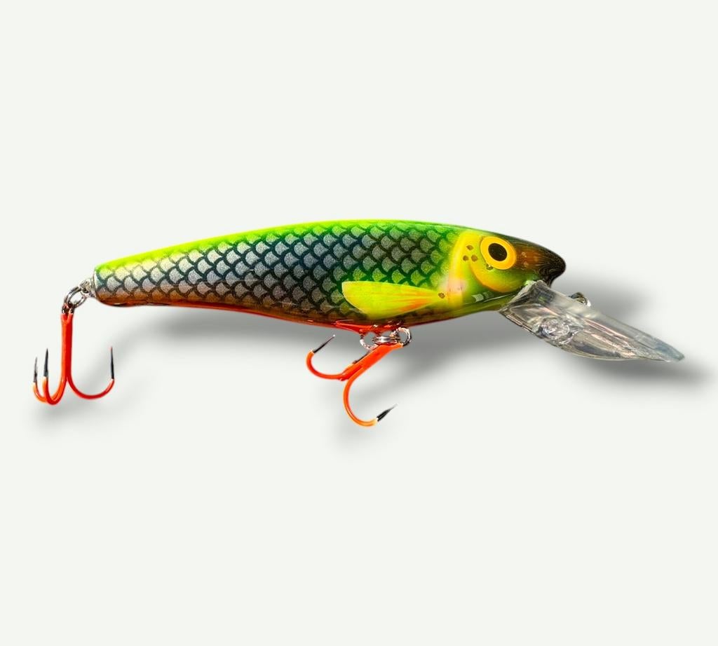 The ErnieCC 6” Neon custom gespoten UV treble #1 afgehaakt, Watersport en Boten, Hengelsport | Roofvissen, Haak, Purmerend, Nieuw