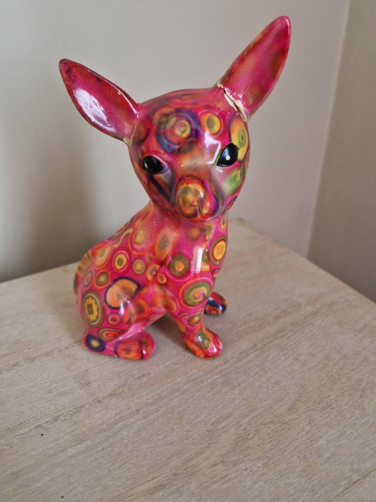 Pomme Pidou Chihuahua, Ophalen of Verzenden, Steen, Aardewerk of Keramiek, Dier