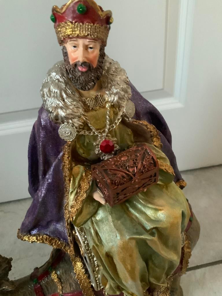 Prachtig beeld koning  op kameel., Ophalen of Verzenden, Zo goed als nieuw