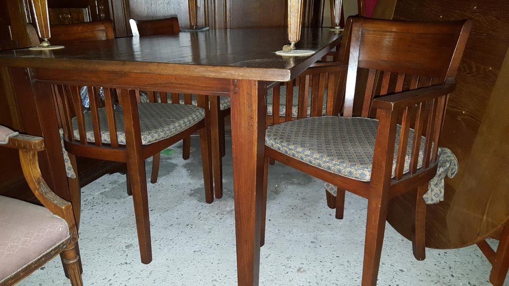 Kersenhout eetkamers stoelen en tafel met stoelen, Ophalen, Gebruikt