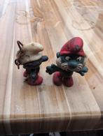 Oude Smurfen beeldjes - Gebruikt, Verzamelen, Smurfen, Ophalen of Verzenden