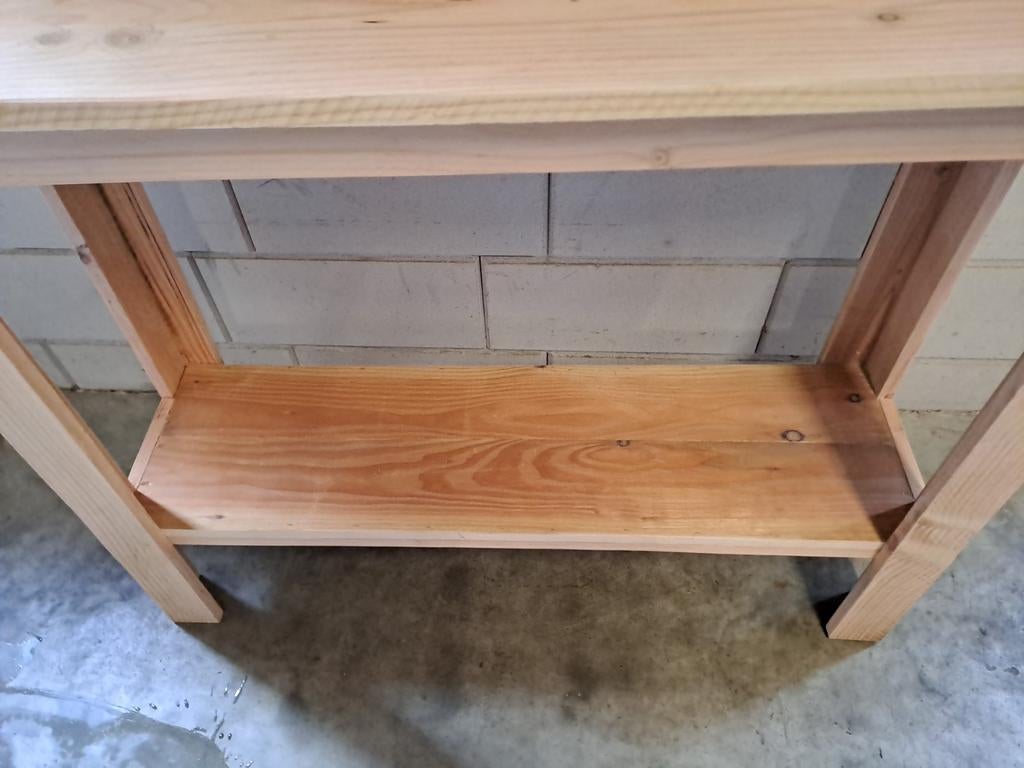 Sidetable gemaakt van resthout., Ophalen, Nieuw, Rechthoekig